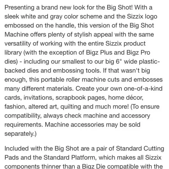Sizzix Big Shot Machine - Picture 3 of 7